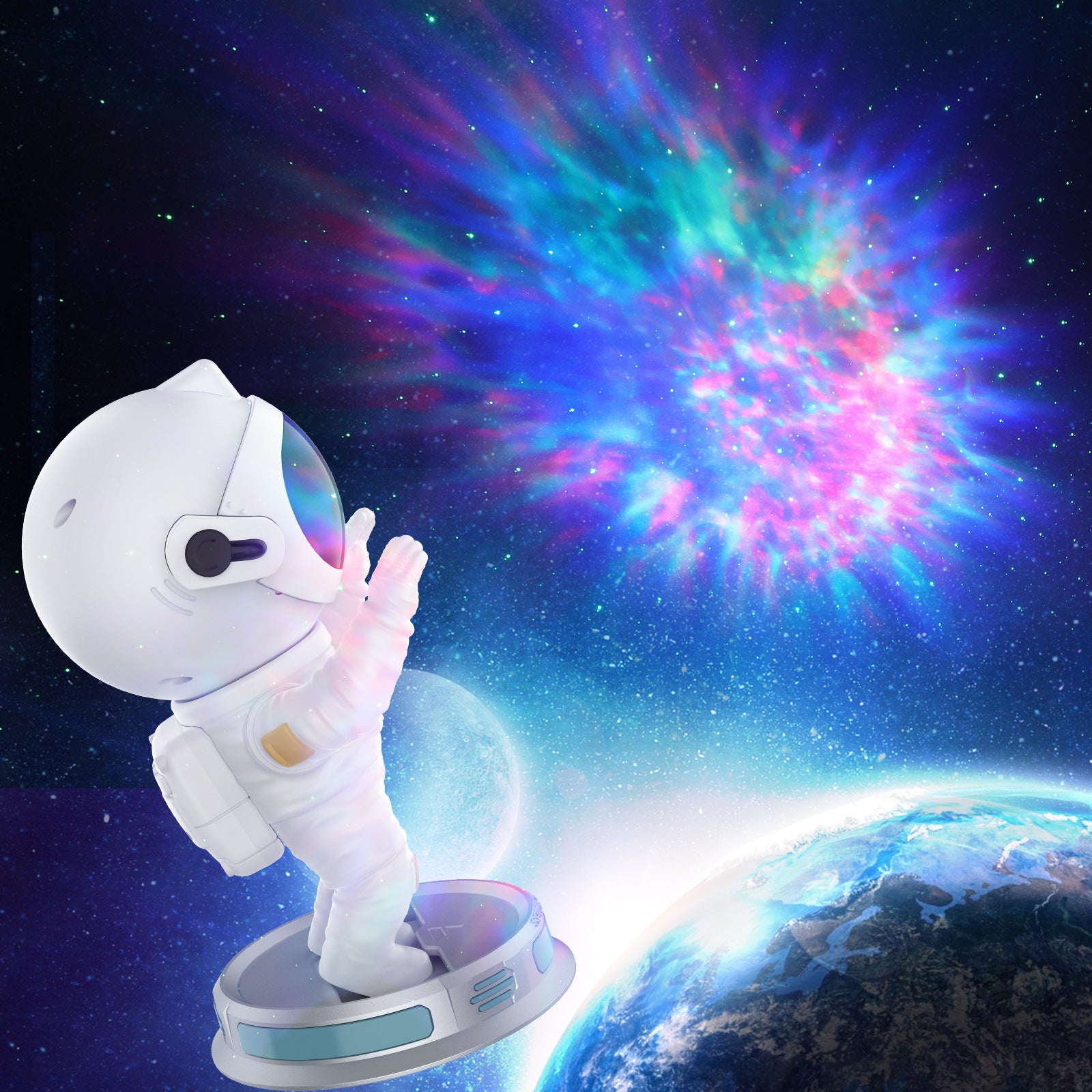 Astronaut Northern Lights Projector Lamp - TrendyNow24