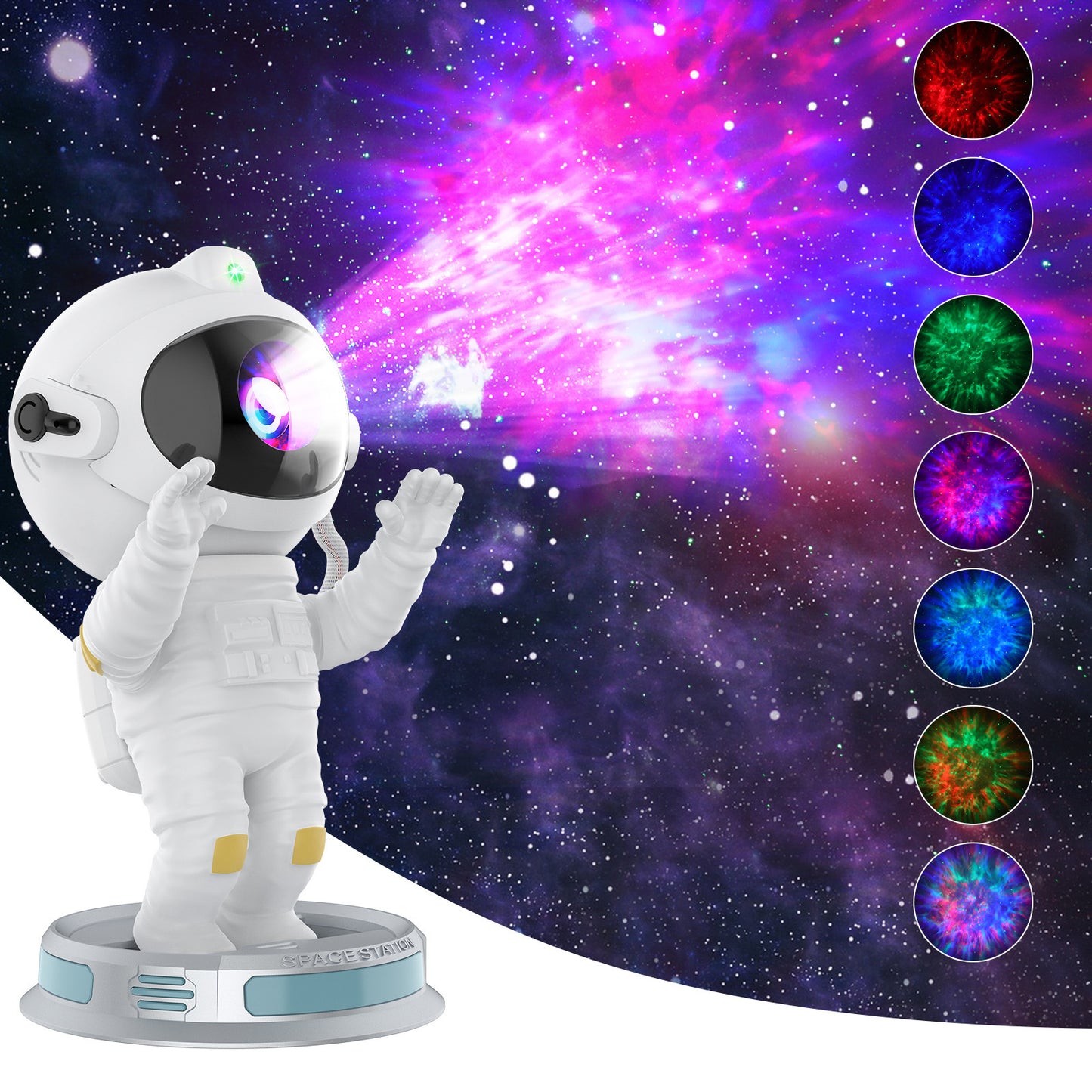 Astronaut Northern Lights Projector Lamp - TrendyNow24